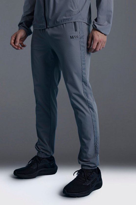 Man Active Skinny Jogginghose mit Print