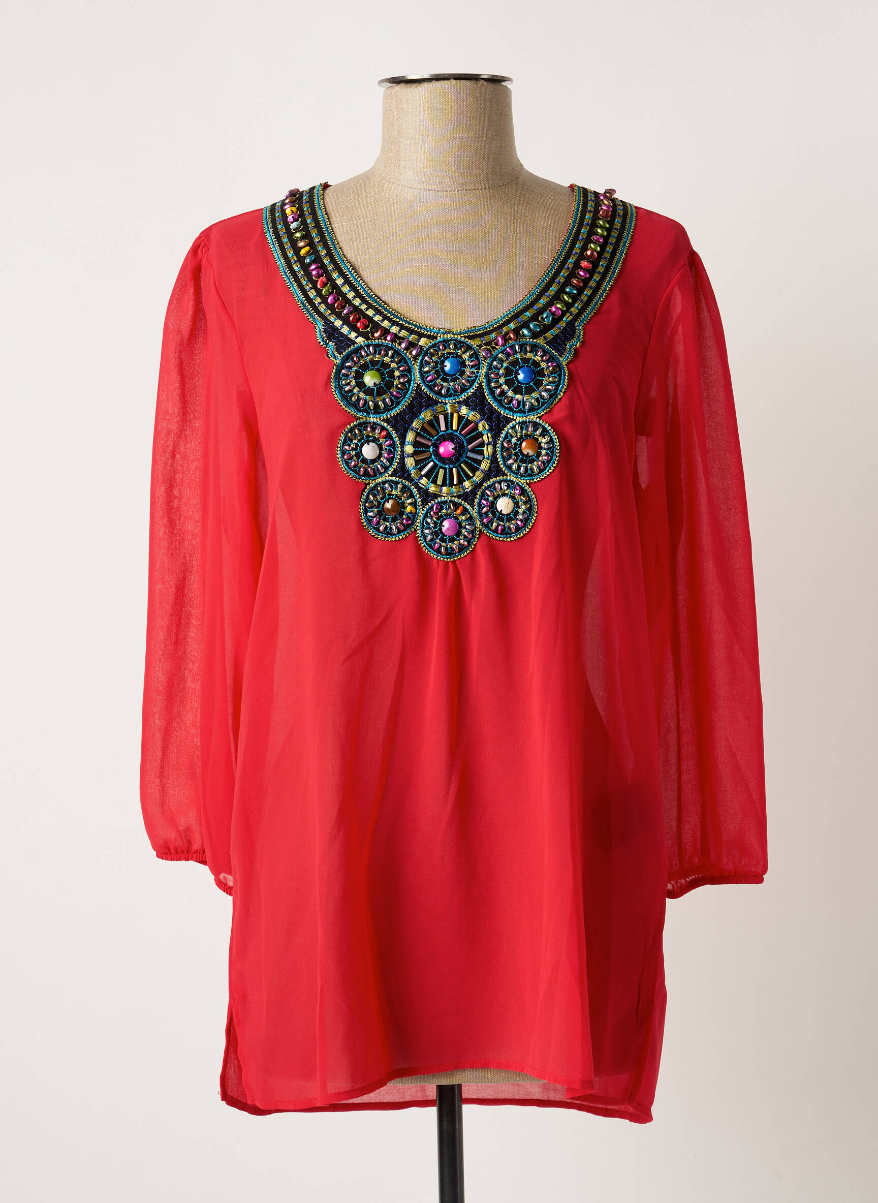Breal Tuniquemanchelongue Femme couleur rouge