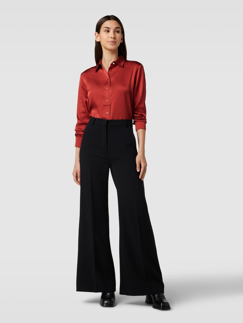 Bluse mit Hemdblusenkragen Modell 'JAMELKO' in rot