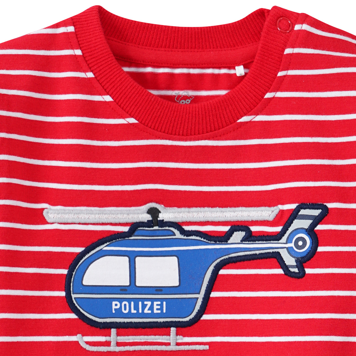Baby Langarmshirt mit Polizei-Applikation