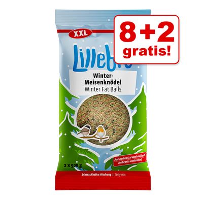 8 + 2  gratis! 10 x 500 g Lillebro XXL-Winter-Meisenknödel
