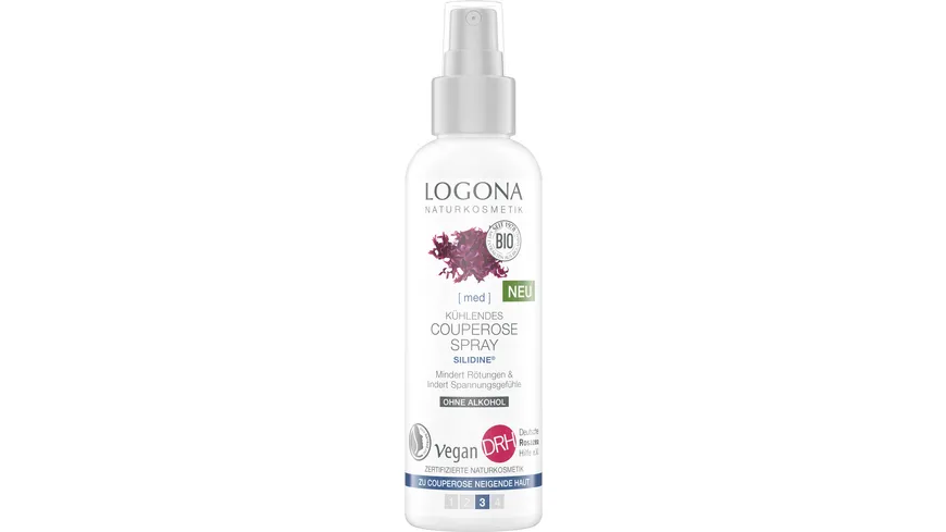 LOGONA MED Kühlendes Couperose Spray Rotalgenextrakt SILIDINE® 125 ml