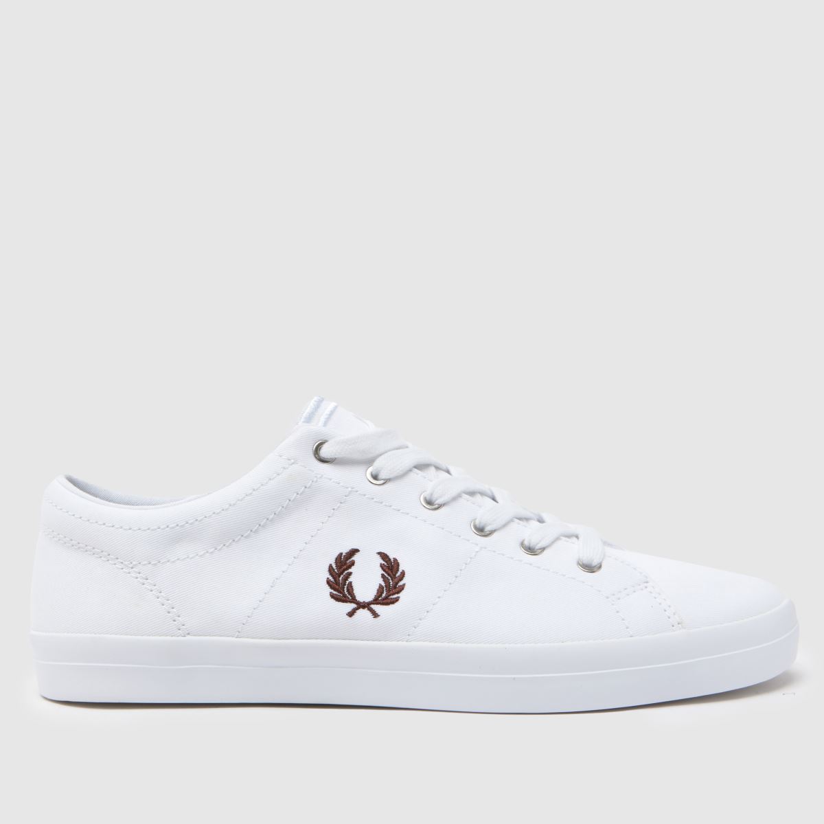Fred Perry – Vita baseline-sneakers i twill