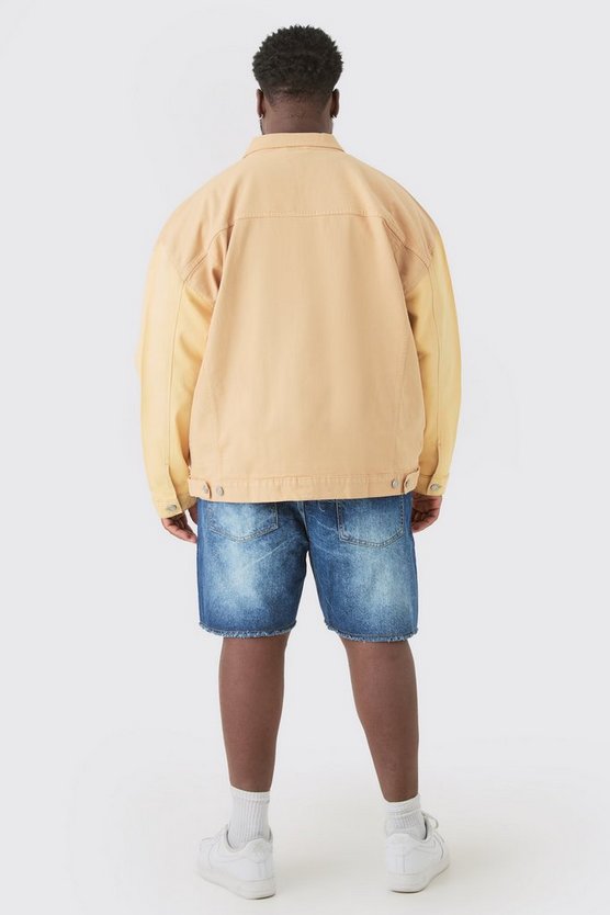 Plus lockere Shorts mit Marmor-Effekt
