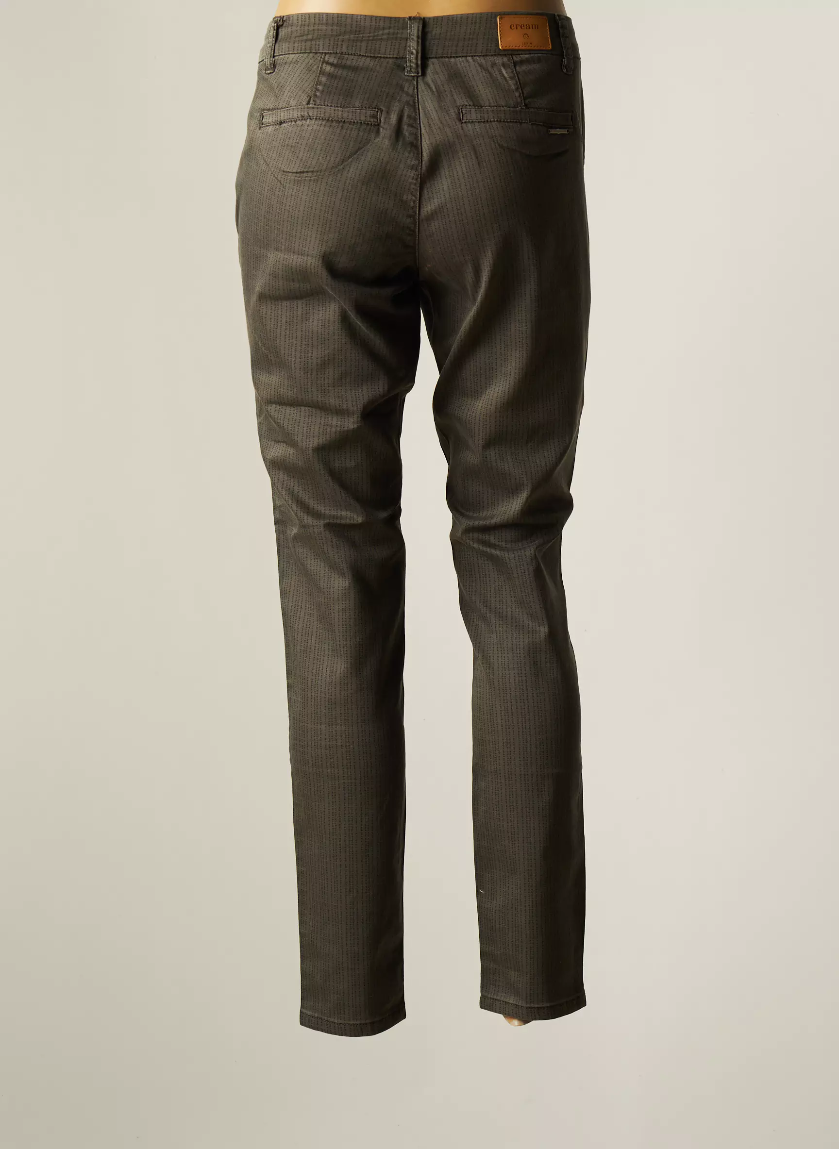 Cream Pantalons Chino Femme couleur gris
