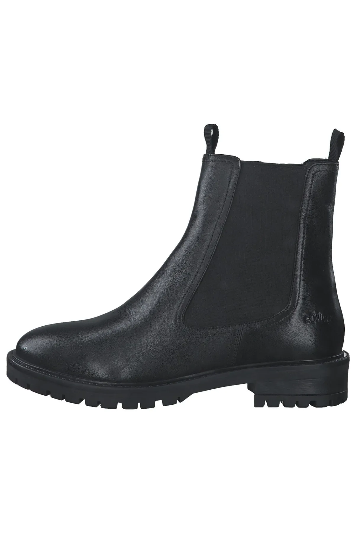 s.Oliver  Stiefelette - Schwarz - Blockabsatz