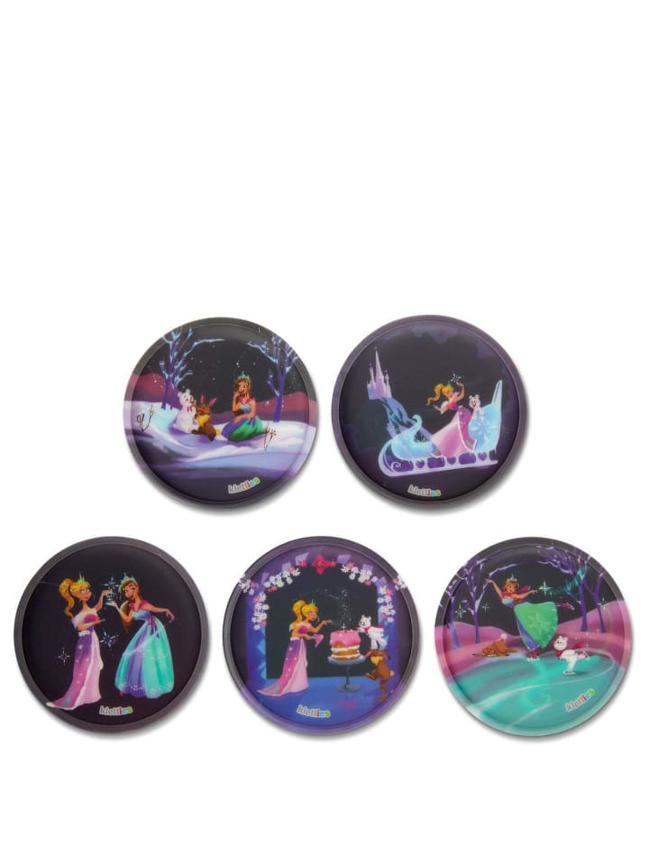 Ergobag Zubehör Klettie - Set 5 tlg. matt (Wald Feen) in Prinzessin auf dem Eis günstig kaufen onesize