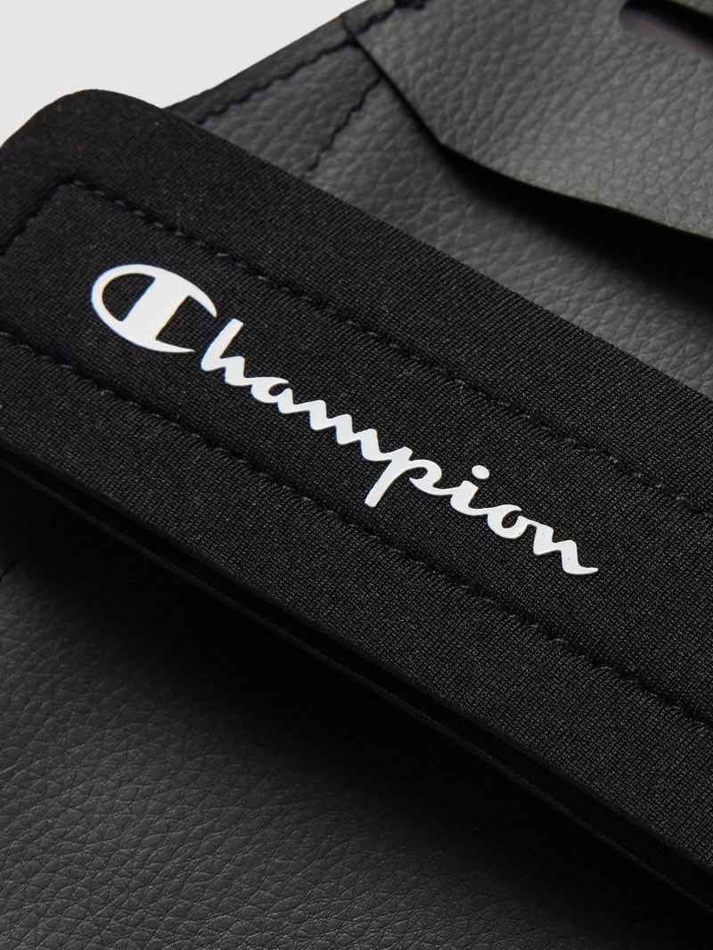 Smartphone-Halterung mit Label-Print in schwarz