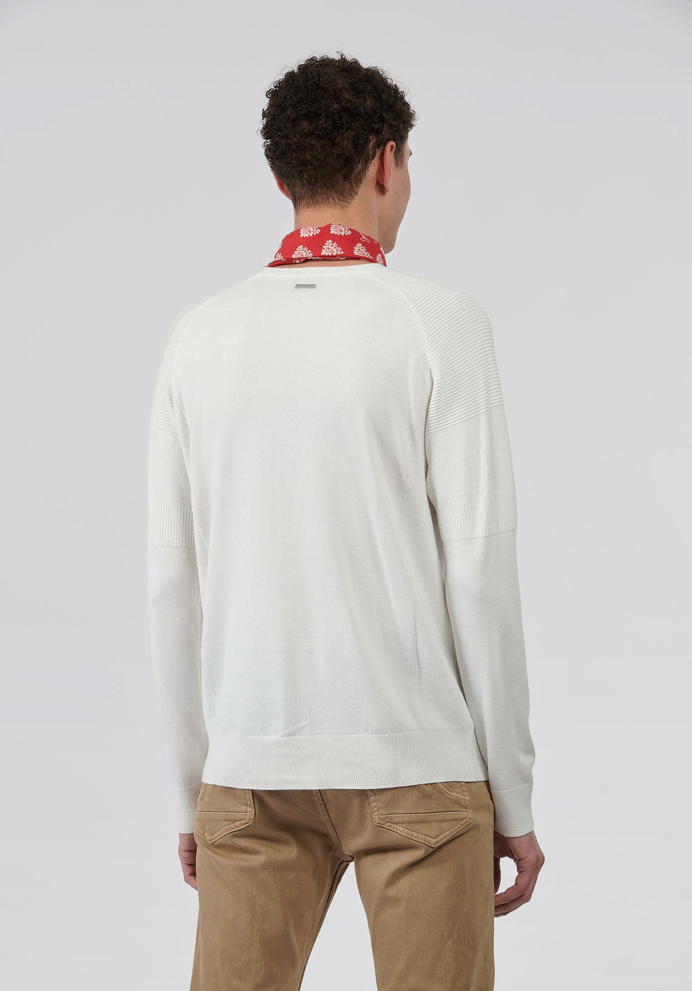 MAYER  Pull blanc homme