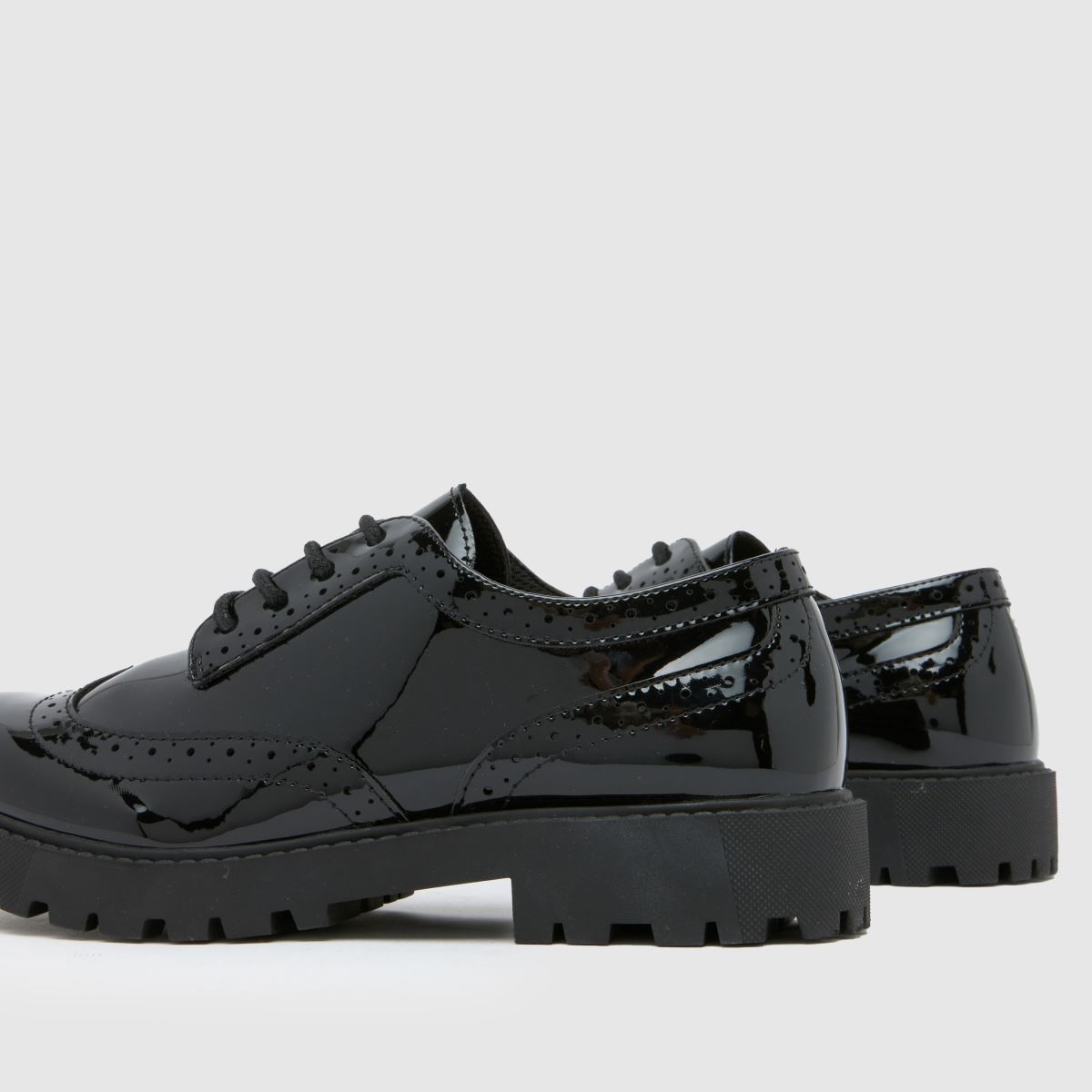 Schuh fekete Londyn csipkés lányka ifjúsági cipő