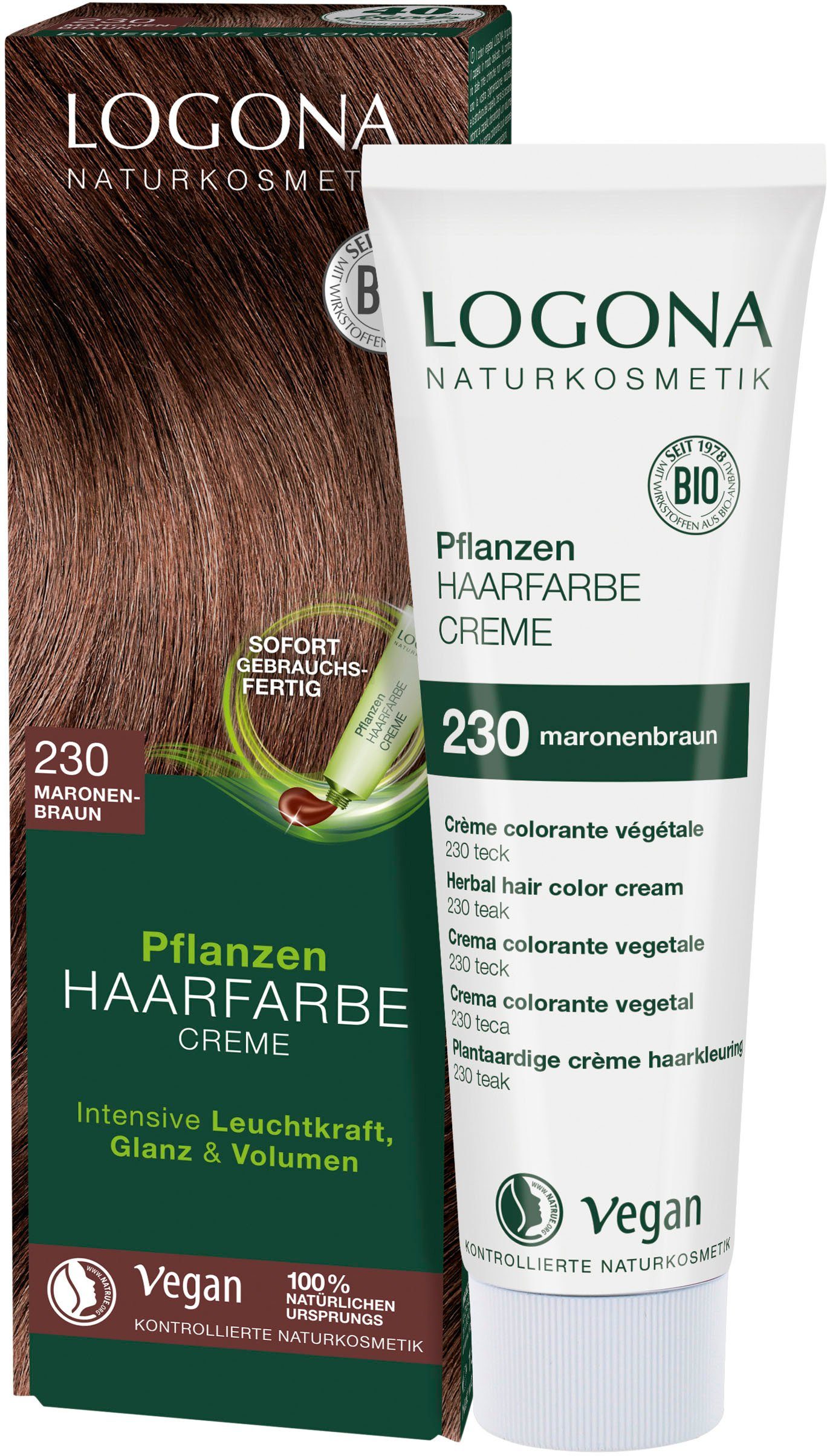LOGONA Haarfarbe Logona Pflanzen-Haarfarbe Creme