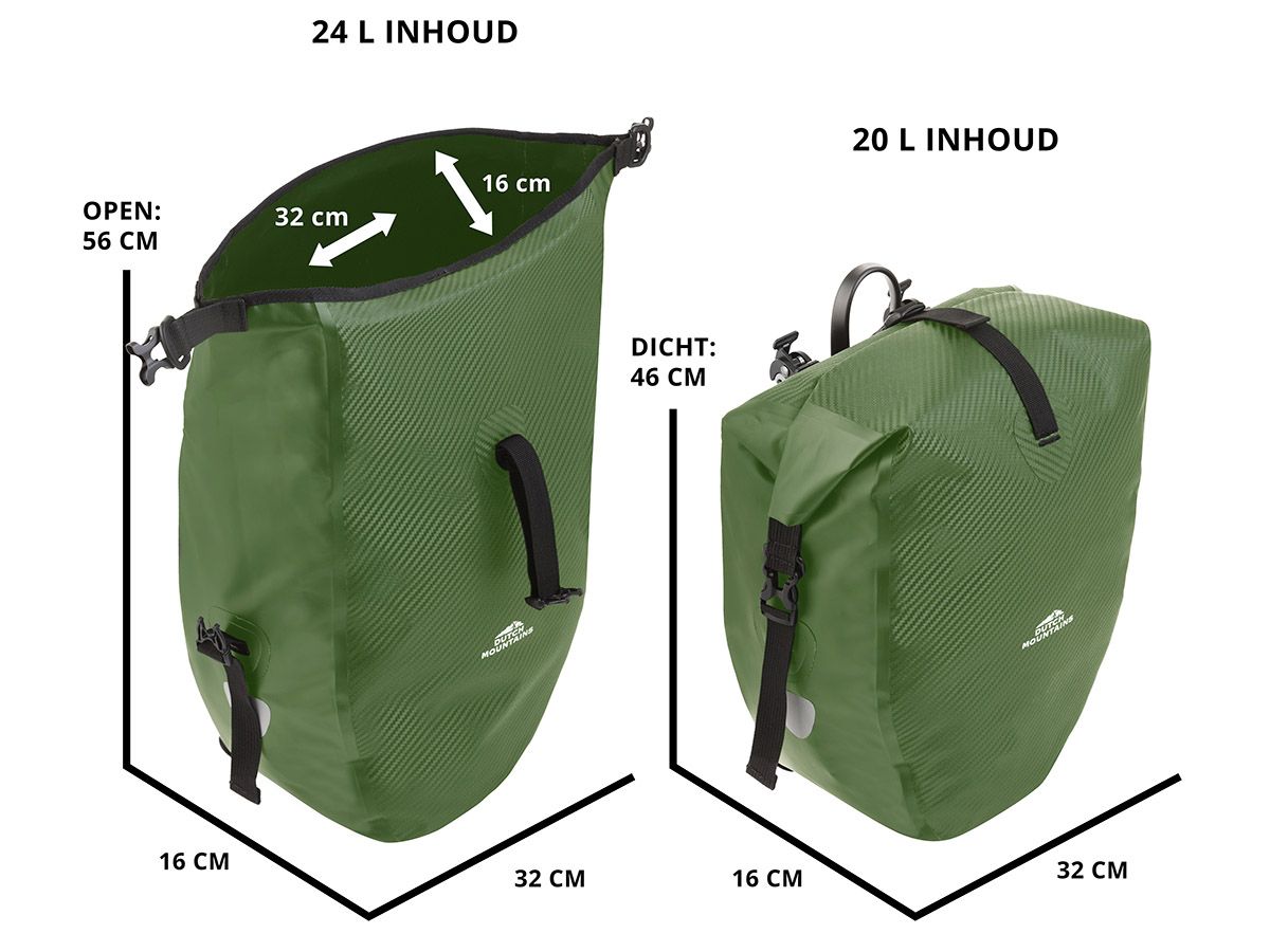 Dutch Mountains 24 Liter einzelnes Fahrradtasche