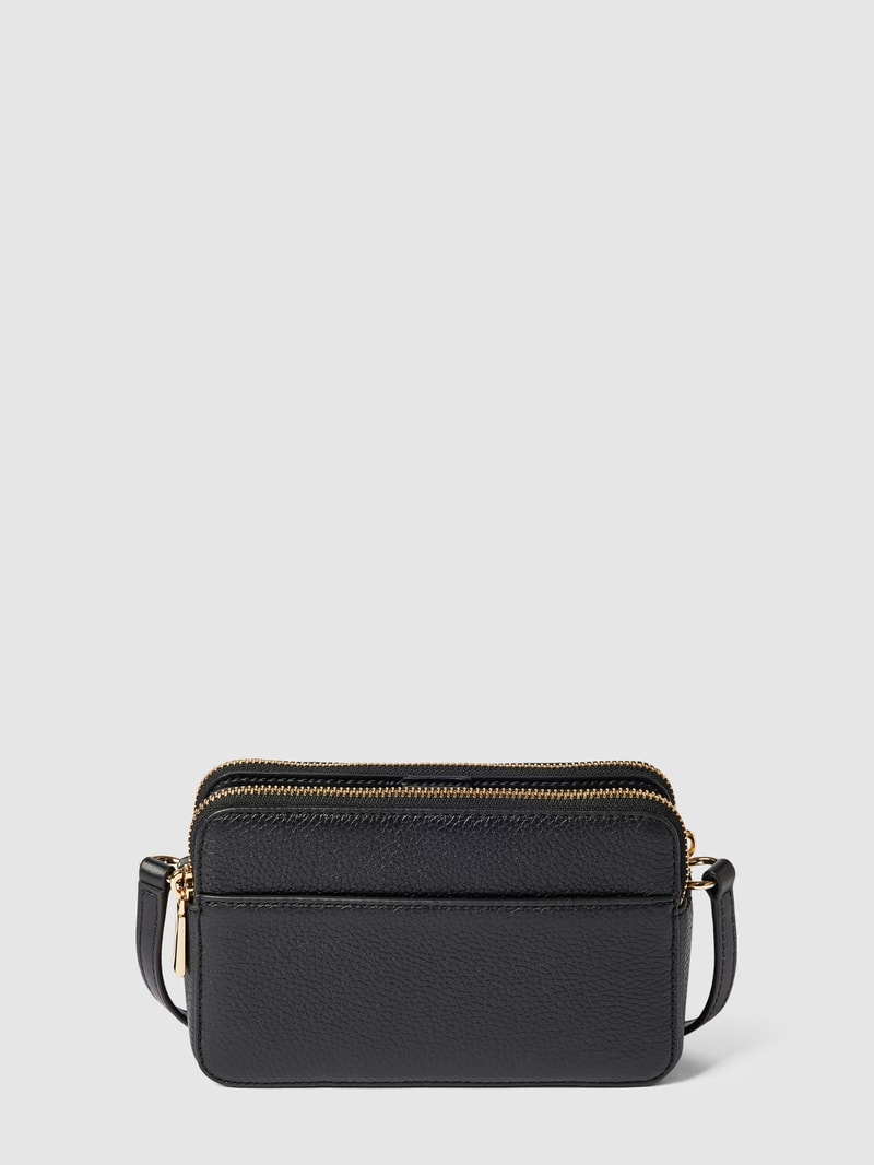 Crossbody Bag mit Label-Detail Modell 'JET SET' in schwarz