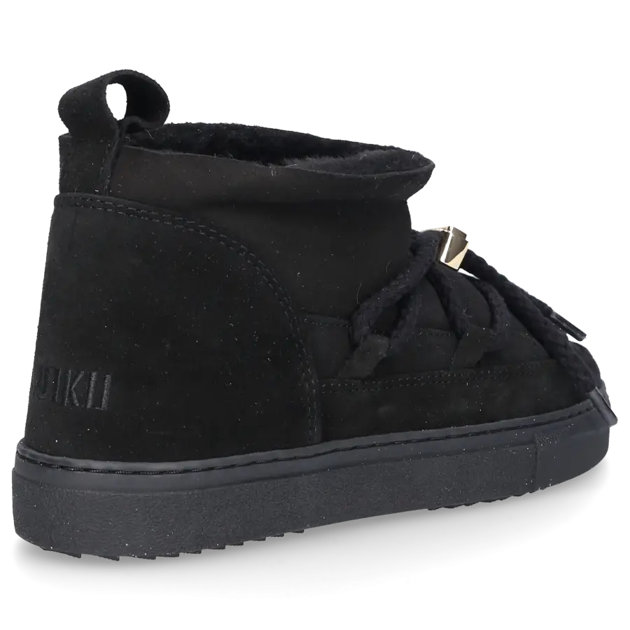 INUIKII - Snowboots CLASSIC LOW Veloursleder - schwarz