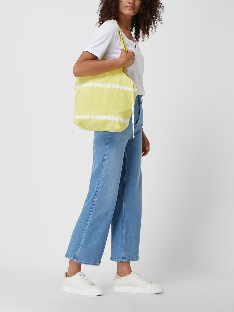 Shopper im Batik-Look in gelb