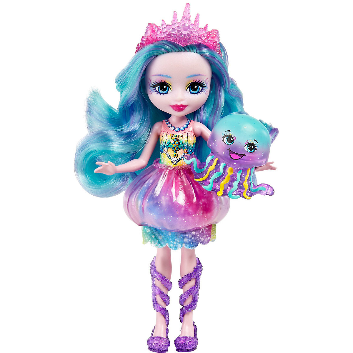 Royal Enchantimals Jelanie Jellyfish & Stingley Puppe