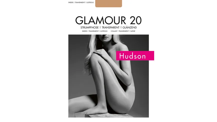 Hudson Damen Feinstrumpfhose Glamour 20 DEN black