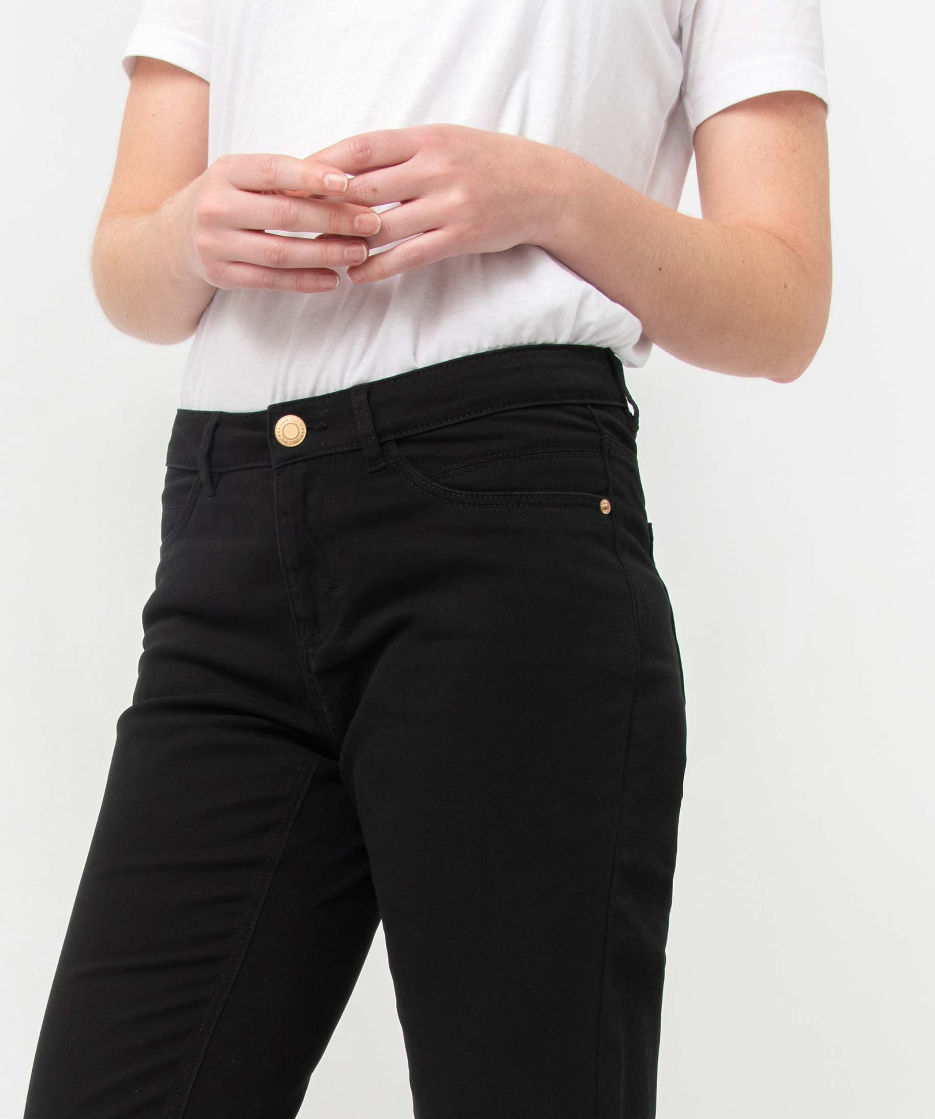 Jean femme coupe Regular taille normale noir | GEMO
