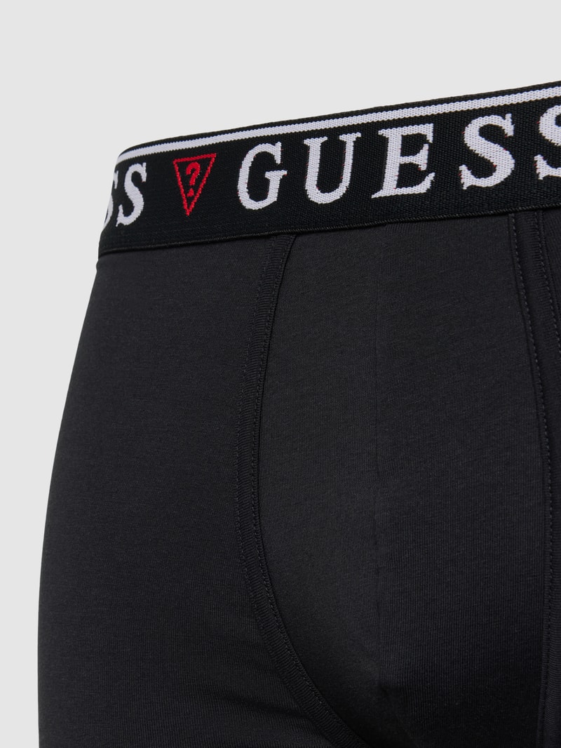 Trunks mit elastischem Bund Modell 'BRIAN HERO' im 3er-Pack in schwarz