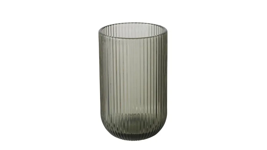 Boltze Trinkglas Rigano 13cm Dunkelgrau