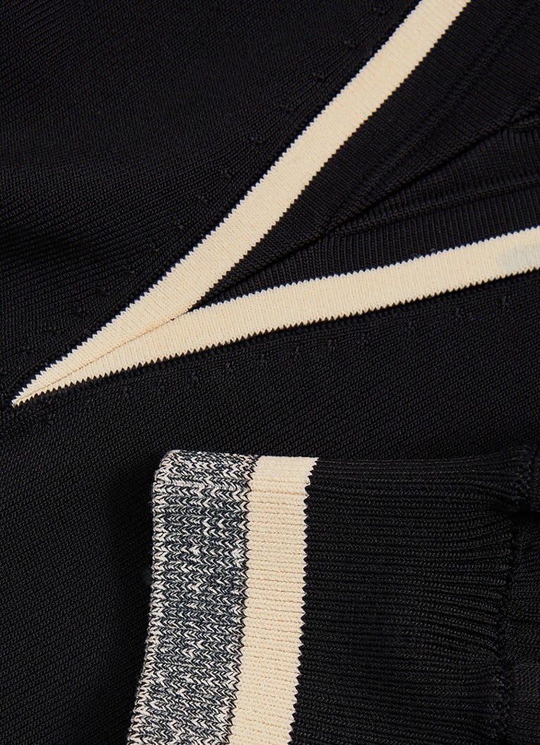Pulover Reiss Faith din tricot fin cu decolteu în V