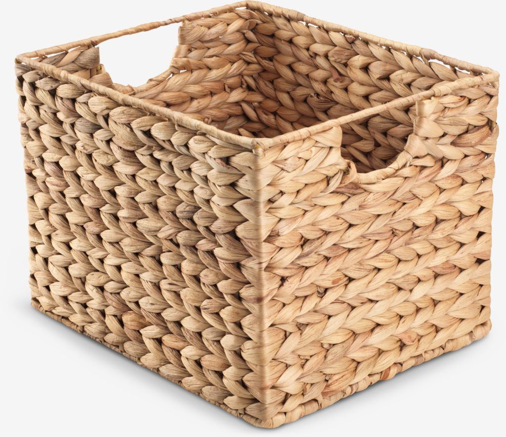 Cesto BJORN BJORN, 25 cm de largura x 30 cm de comprimento x 22 cm de altura, cor natural.