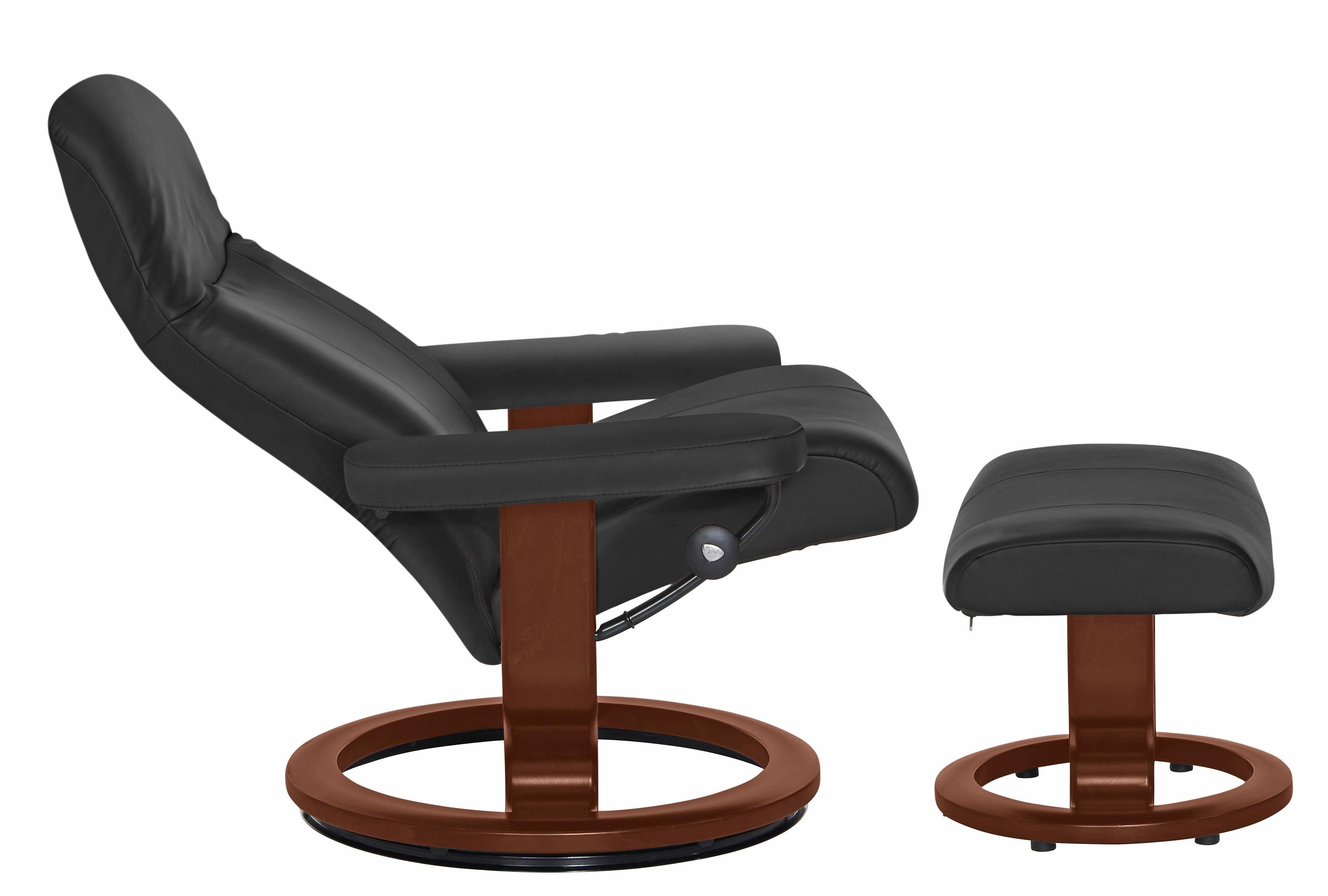 Stressless® Relaxsessel Garda (Set, Relaxsessel mit Hocker), mit Hocker, mit Classic Base, Größe L, Gestell Braun