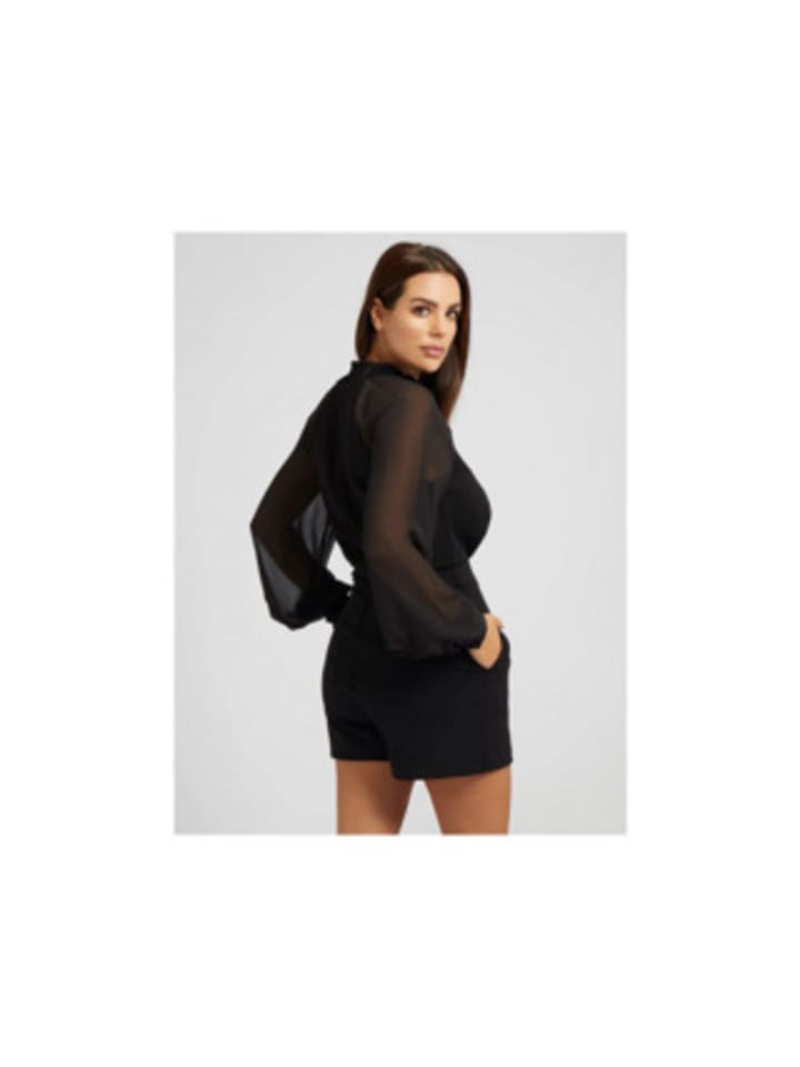 Guess Kurze Overall für Damen in unifarben in schwarz günstig kaufen L