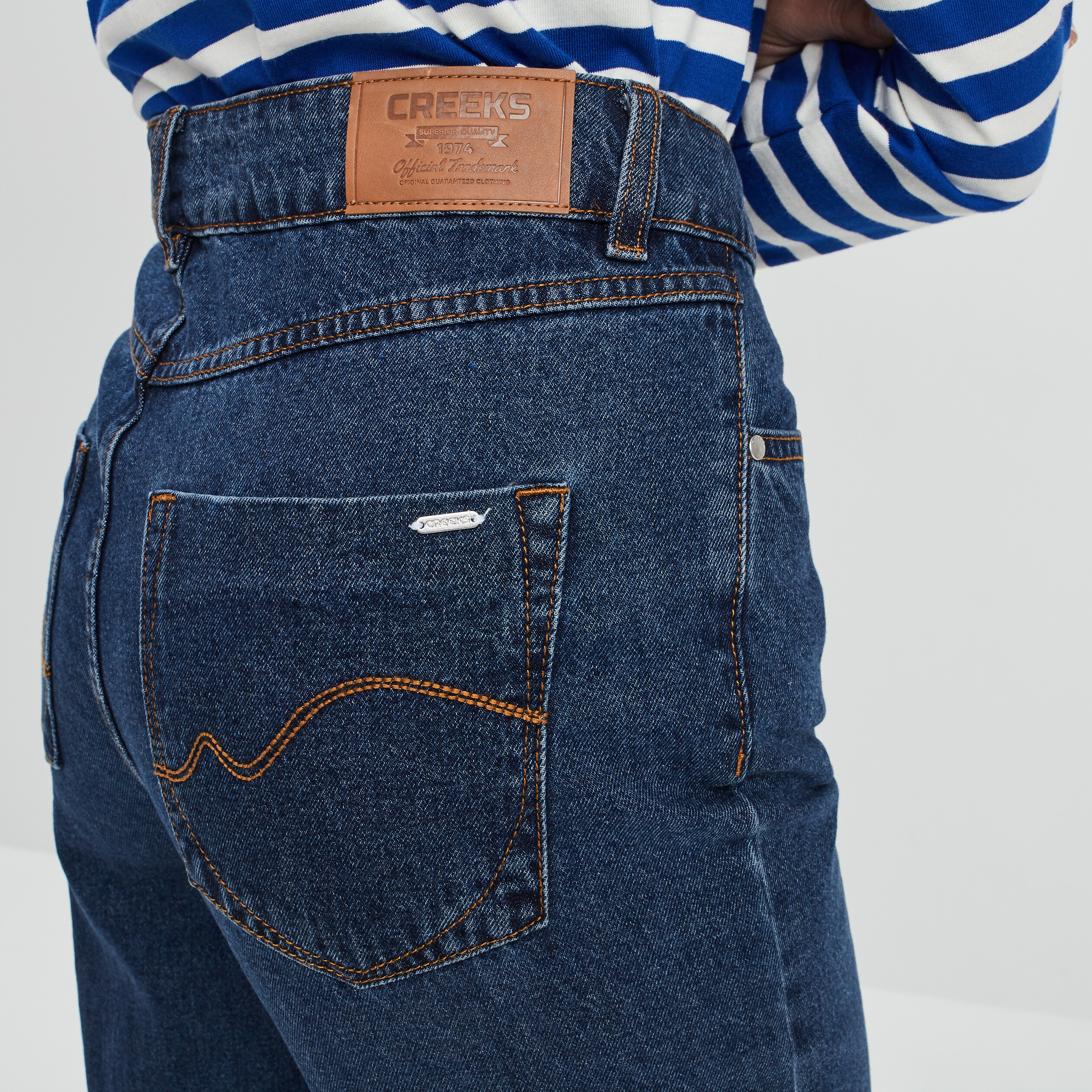 Jeans palazzo taille haute denim stone femme | La Halle