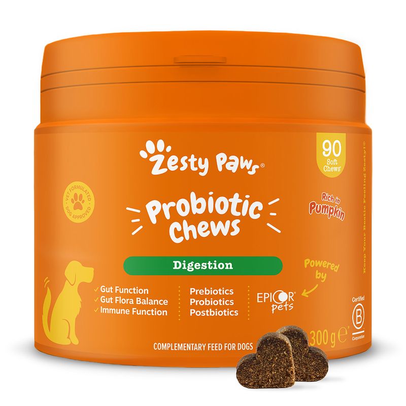 Zesty Paws Probiotic Chews Kürbis