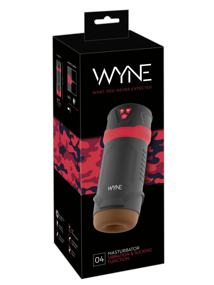 WYNE Masturbator mit Vibration Masturbator 04 in schwarz günstig kaufen 23,5
