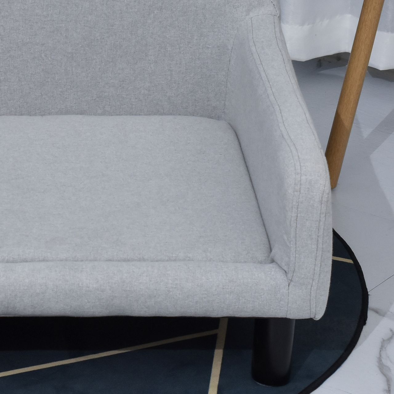 PawHut Hundesofa mit Weichem Bezug Haustiersofa Hundebett Katzensofa Holzbeinen