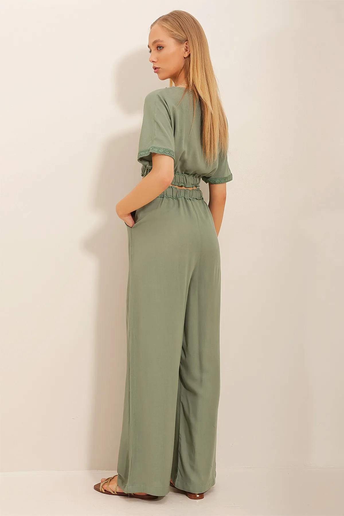Trend Alaçatı Stili  Zweiteiler - Grün - Regular Fit