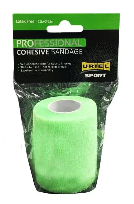 Uriel, Bandagem Coesiva, 0,075 x 4,5 m, Verde