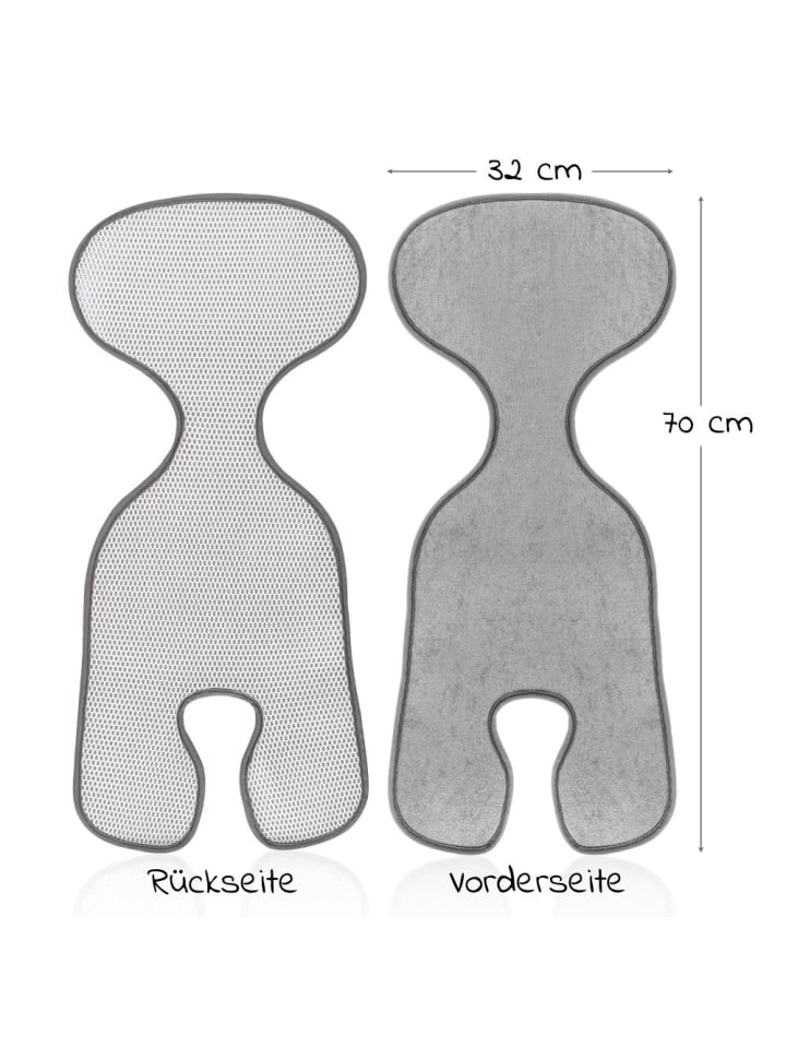 Zamboo Sitzauflage für Babyschale Cool & Dry - Grau in grau günstig kaufen onesize