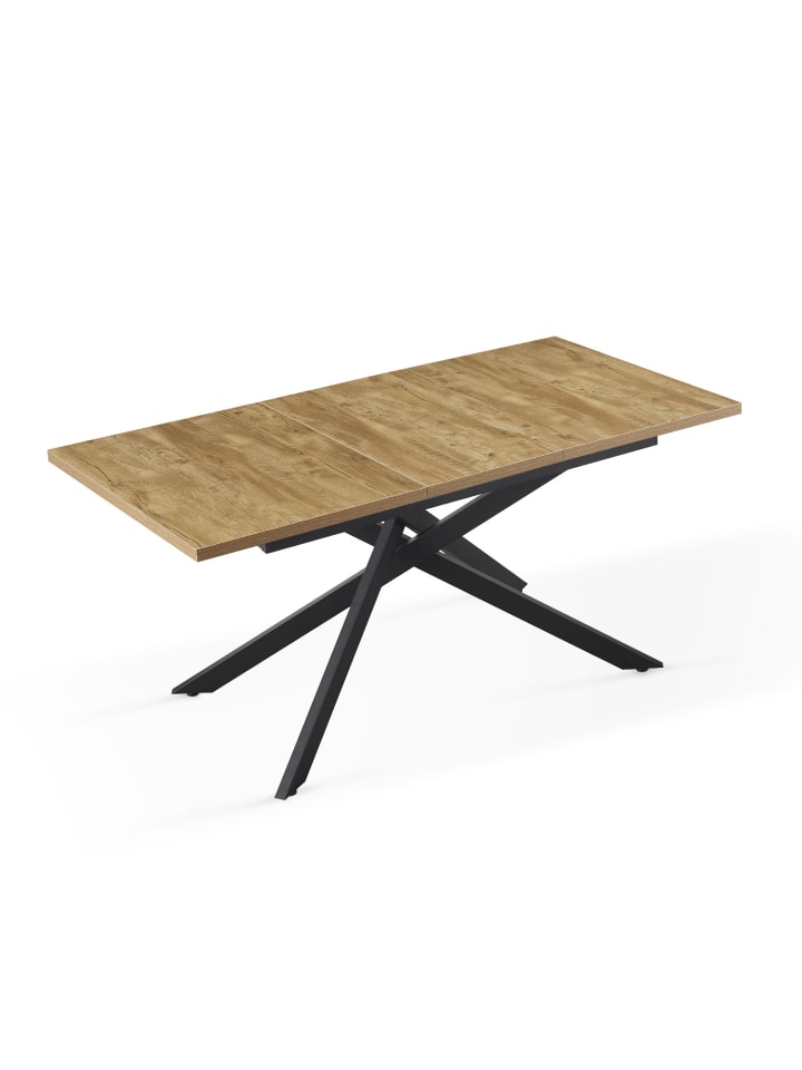 B&D Home Ausziehstisch LARS in Wildeiche - (B)120-160 x (H)76 x (T)80 cm günstig kaufen onesize