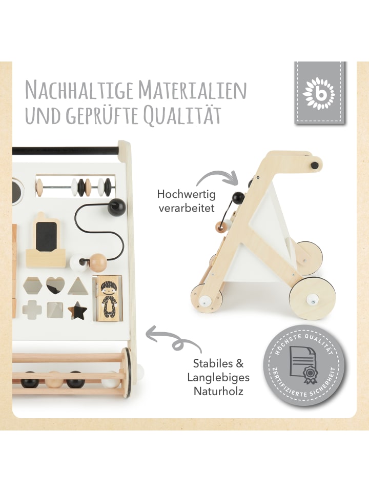 Bieco Spielwaren Lauflernwagen Holz in Weiß günstig kaufen onesize
