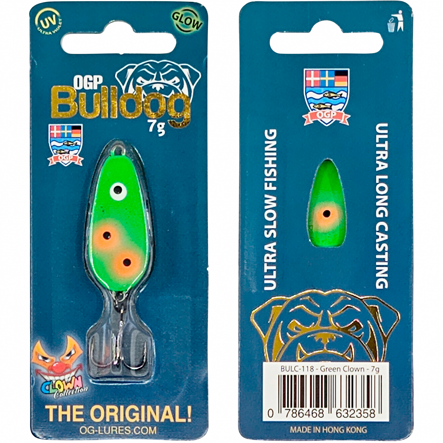 OGP Blinker Bulldog (Green Clown, 7 g)