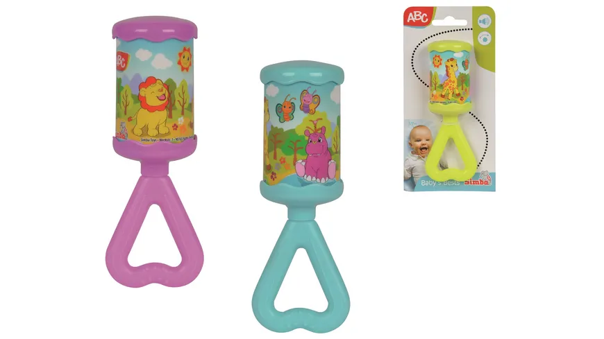 Simba - ABC - Kling-Klang Rassel, 1 Stück, sortiert