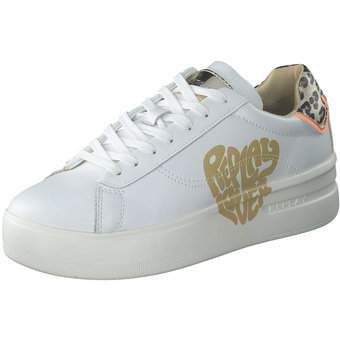 Replay University w Print Sneaker in weiß
