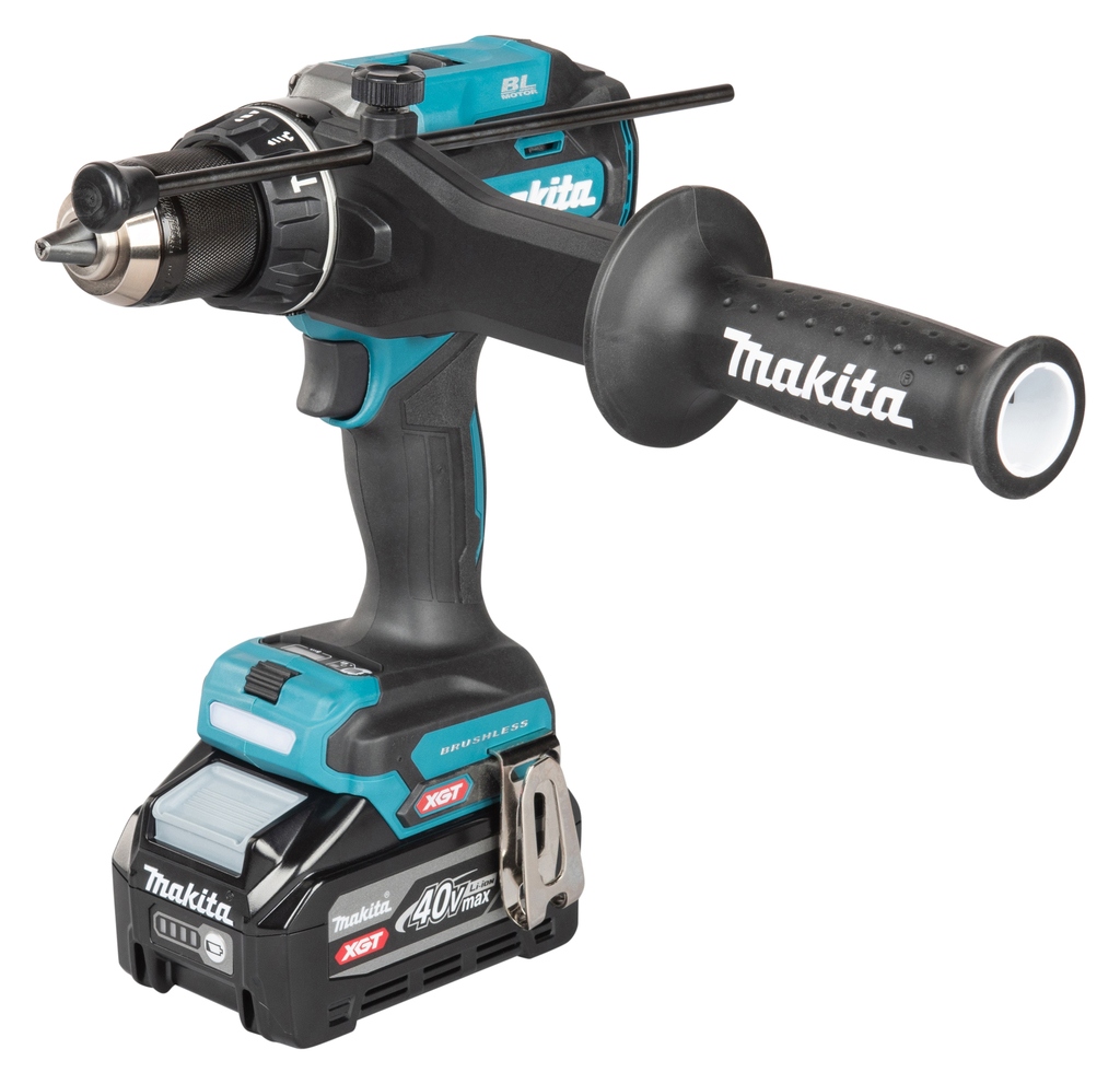 Makita HP003GU201 XGT Mașină de găurit/șurubelniță cu impact fără fir 40 V Max, incl. 2 baterii de 4.0 Ah și încărcător în Mbox