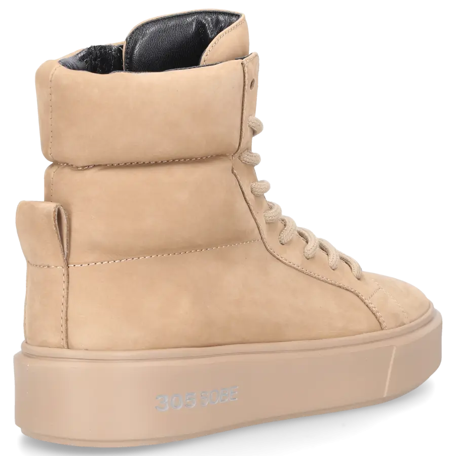 305 SOBE - Sneaker high NEAL Nubukleder - beige