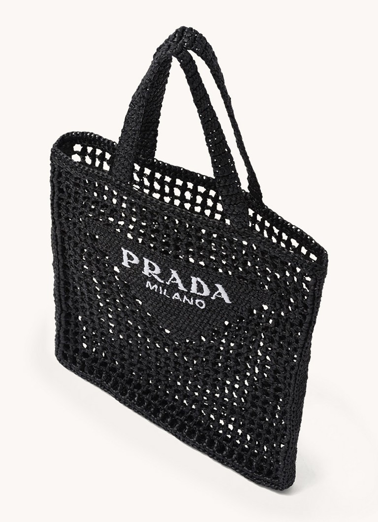 Prada raffia shopper