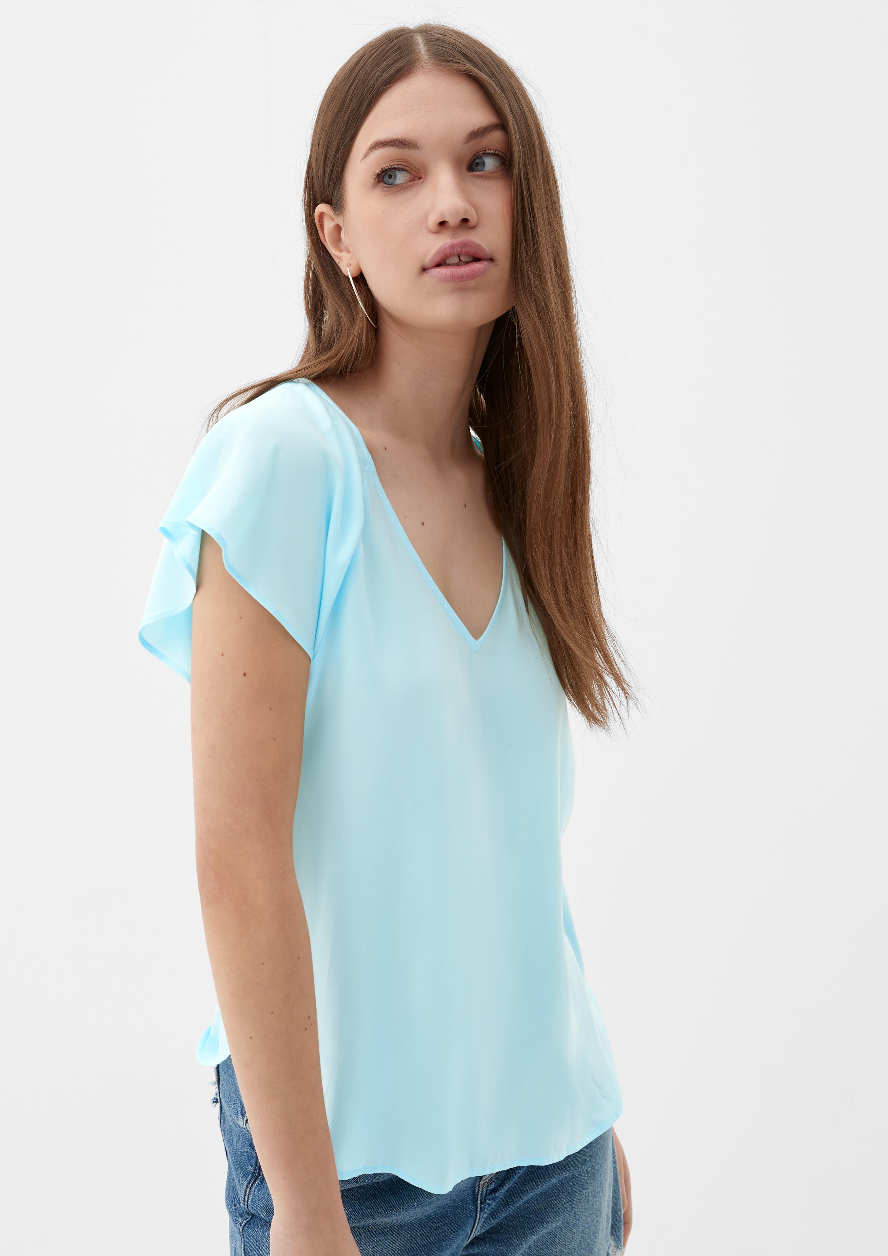 Viskosebluse mit V-Ausschnitt  2130779-6045