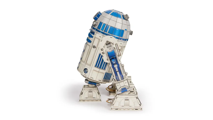 Spin Master - 4D Build - Star Wars R2-D2 - detailreicher 3D-Modellbausatz aus hochwertigem Karton, 201 Teile
