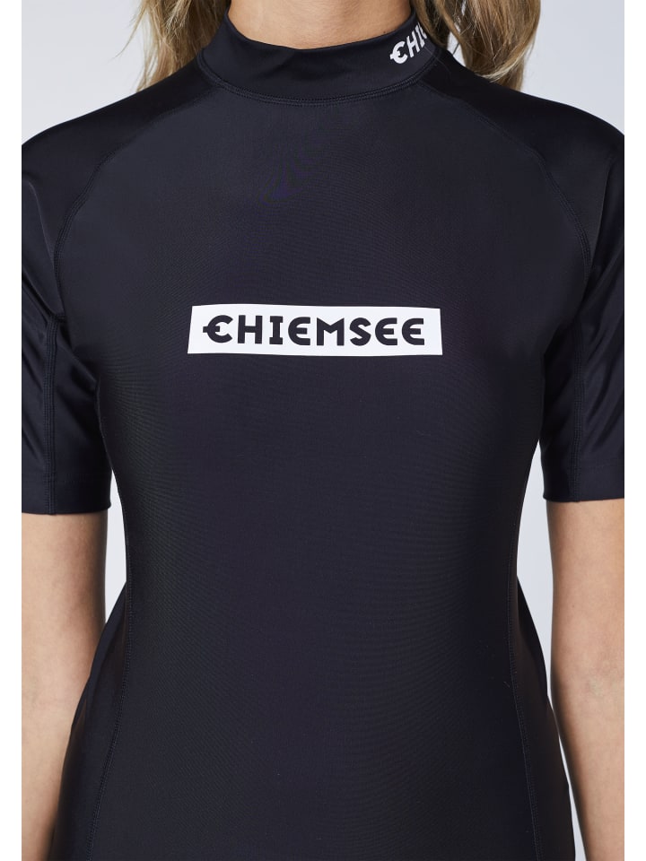 Chiemsee Badeshirt in Schwarz-Weiß günstig kaufen XS