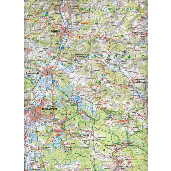 OBERPFÄLZER WALD 1 : 100 000 - Wanderkarte