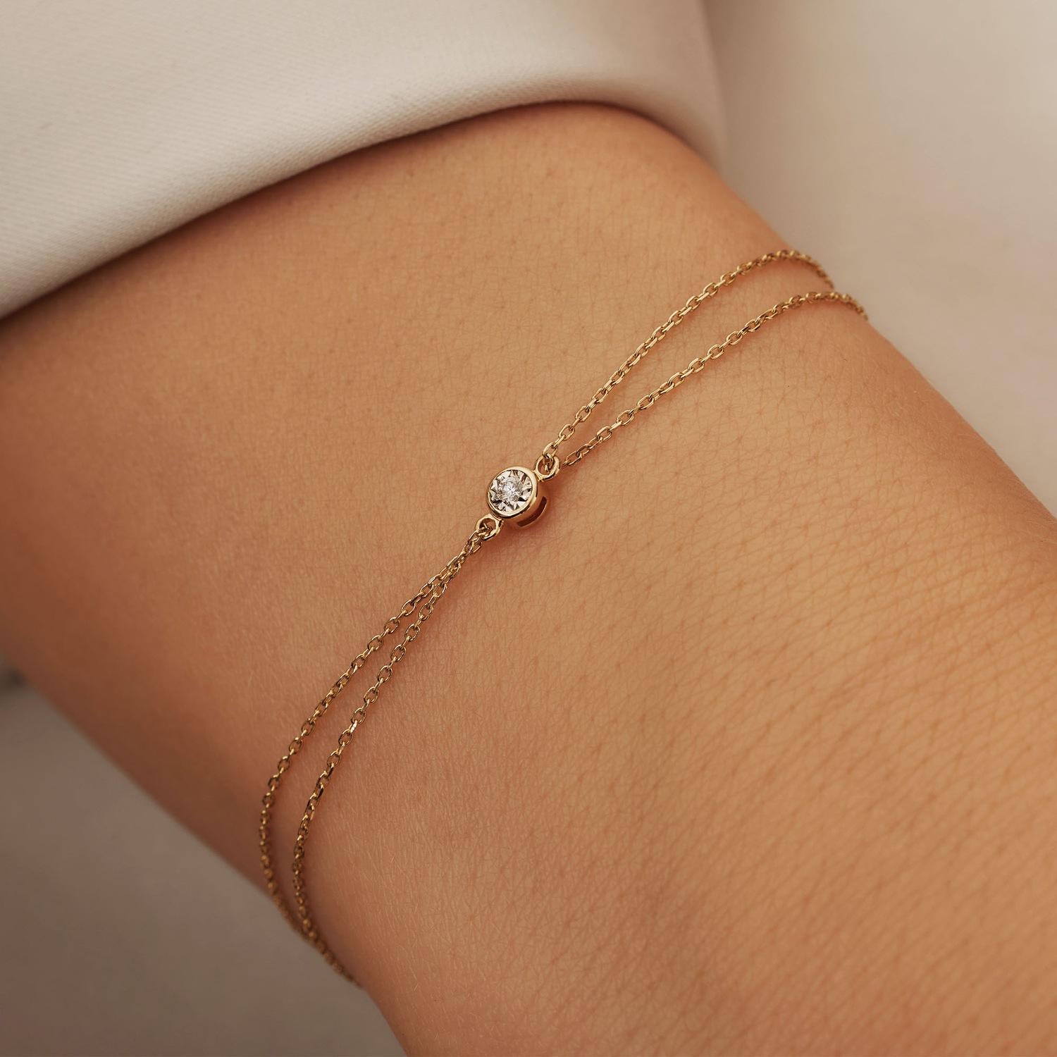 De la Paix Armband - 585 Gold / 14 Karat Gold
