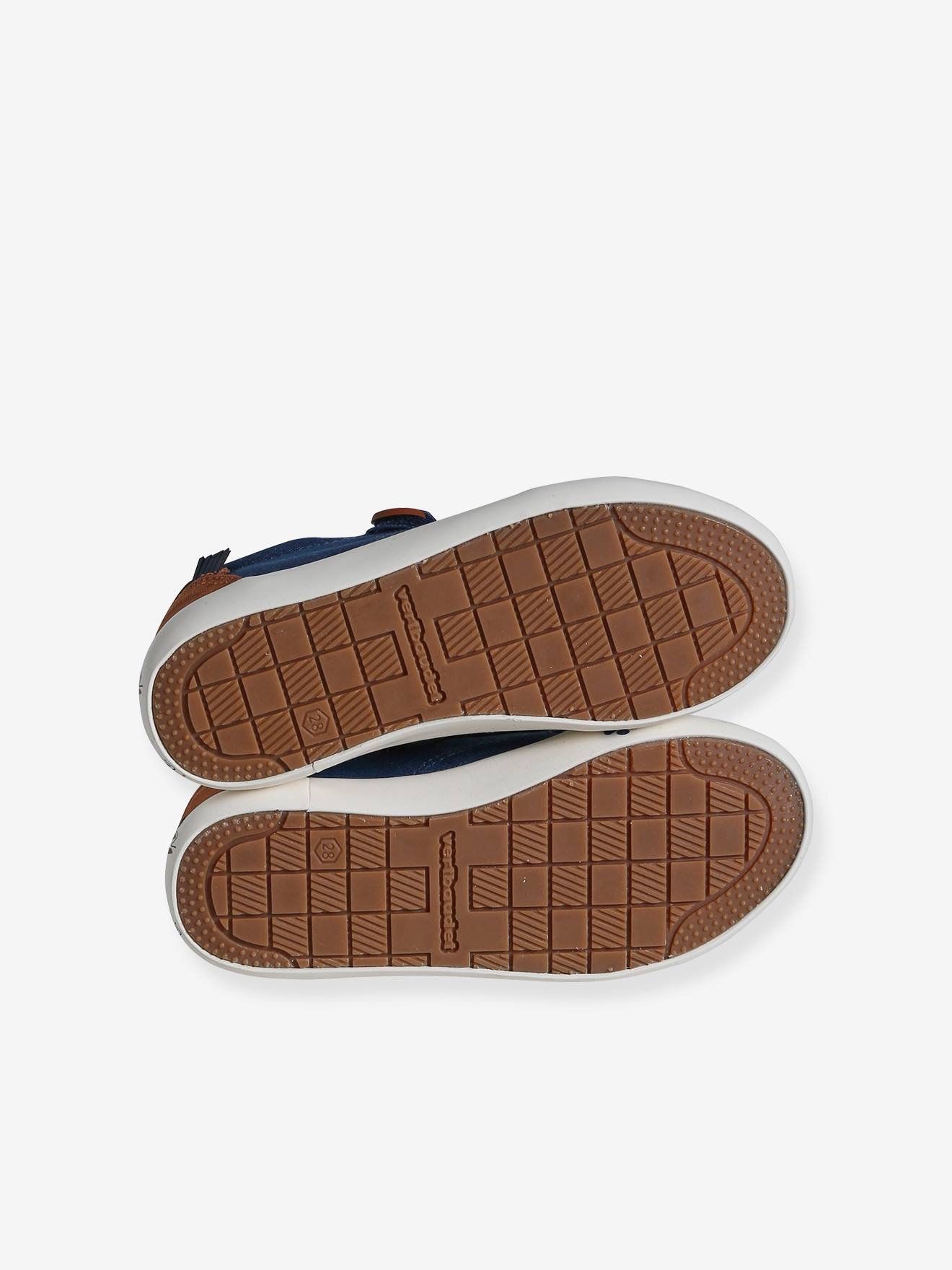 Vertbaudet Kinder Stoff-Sneakers mit Anziehtrick - jeansblau