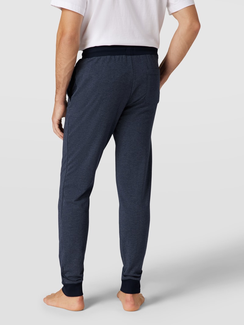 Sweatpants in melierter Optik Modell 'Mix + Relax' in marineblau